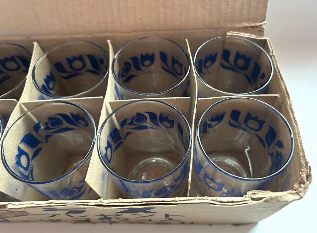 Amazon | 森永コーラス 花柄 ガラスコップ グラス 12個セット